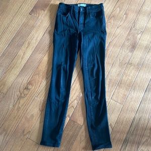 Women’s black straight leg jeans.  Size 24.  Madewell.